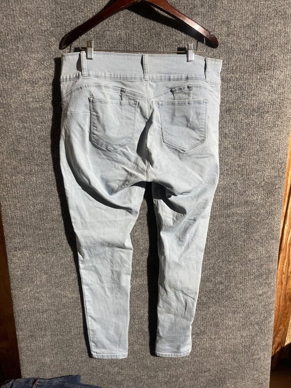 WAX JEAN Jeans Womens 18 Light Wash Blue High Rise Skinny Stretch Denim Pants - Picture 2 of 8